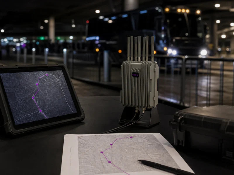 UFR1 Remote ID reader at a generic fan-route supervisor table