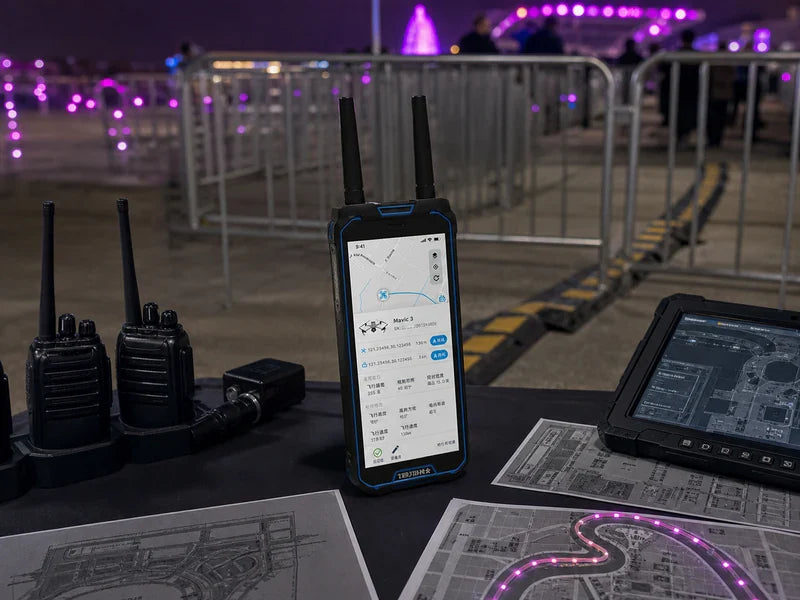 UPL2 handheld drone locator at a generic pedestrian route supervisor desk