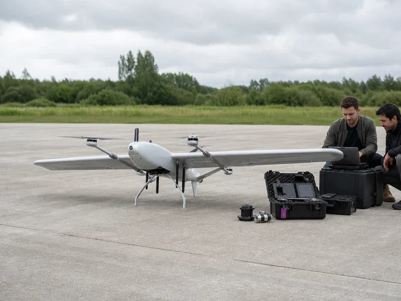 UIV2200 multi-payload VTOL aircraft prepared for survey and inspection fleet operations