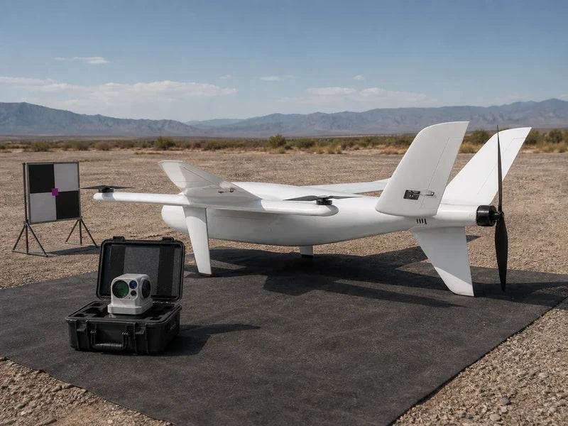 UG35 heavy-payload VTOL drone prepared for a controlled sensor-outcome demonstration
