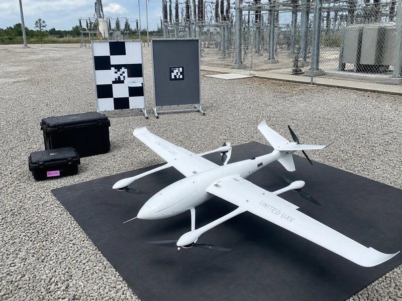 UG32 fixed-wing VTOL drone prepared for a maintenance-decision inspection trial