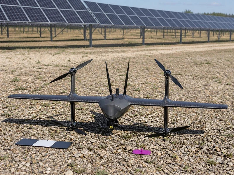 UVH2 dual-sensor fixed-wing VTOL drone supporting a controlled seasonal thermal baseline survey
