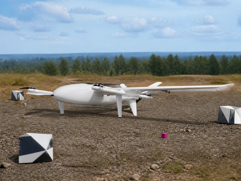 UG25 fixed-wing VTOL drone supporting a controlled wide-area mapping quality test