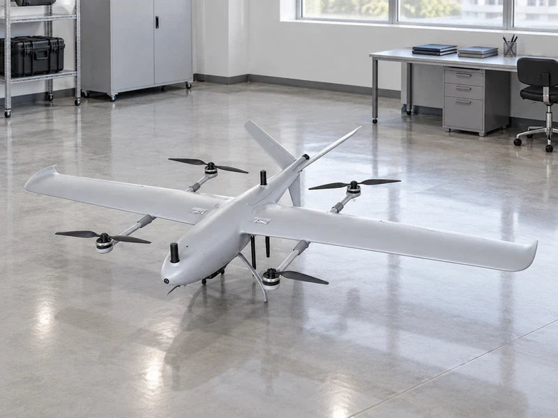 UIV2200 in a clean sensor-integration room, full reference-matched aircraft and a separate quality-review desk