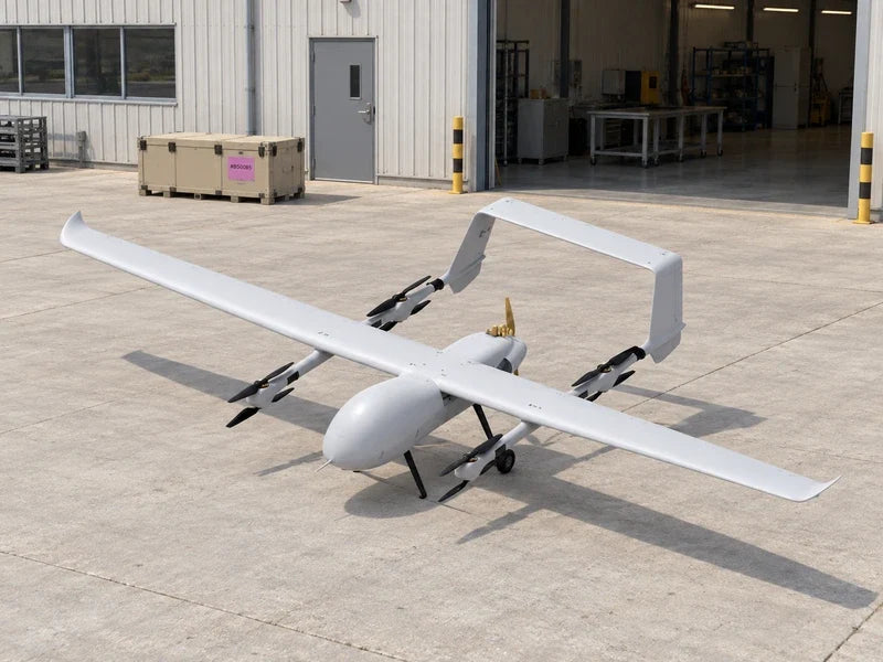 UG82 fully visible outside an unbranded logistics planning workshop in clear daylight