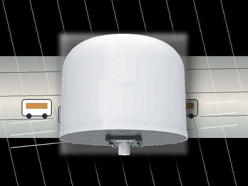 UFTA1 Pro drone detector near a shuttle and rideshare command point