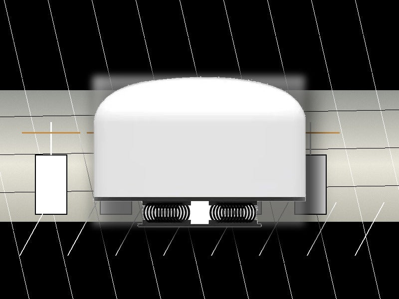 Directed counter-UAV system beside a temporary network and backup power compound