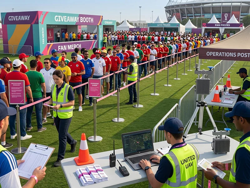 A Giveaway Line Can Become a Security Line