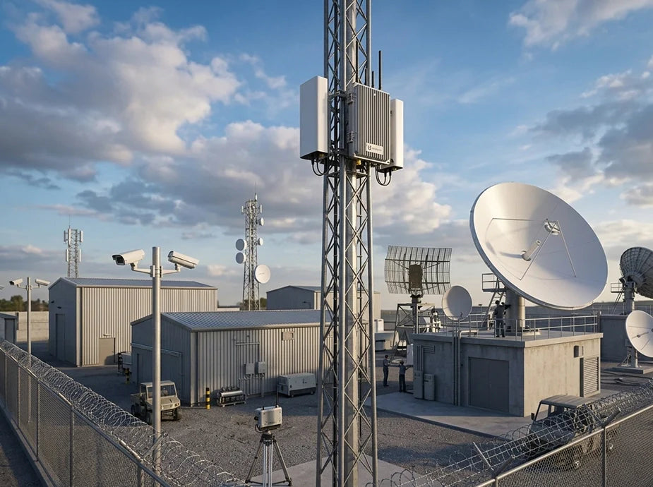 Advanced Drone Detection Radar for Satellite Station Security