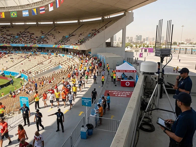 When Heat Moves the Crowd: What World Cup Stadiums Need From Drone Detection Systems