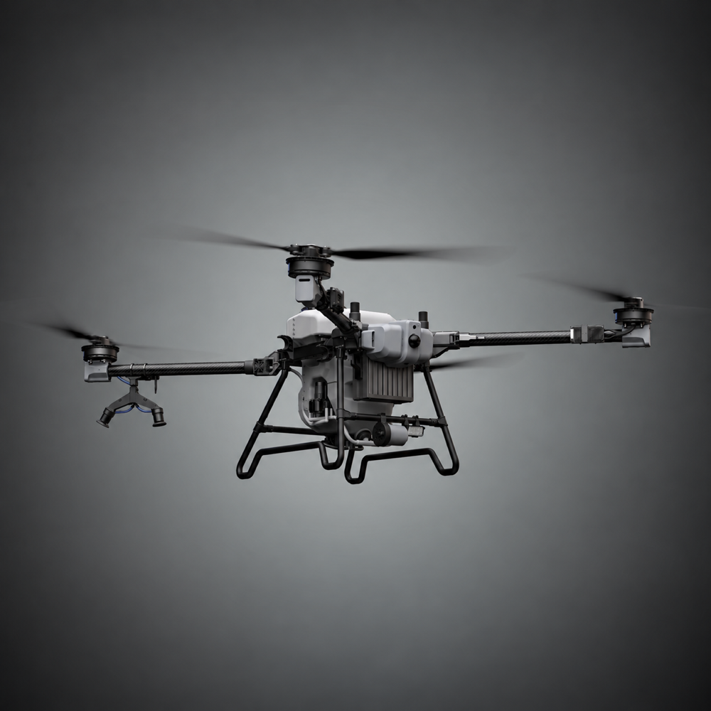 UA80 agricultural spraying drone with an 80L maximum-capacity tank, shown in a square product image