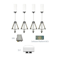 UF5 TDOA drone detection system full set with radar-level detection, multi-target tracking, and integrated jamming