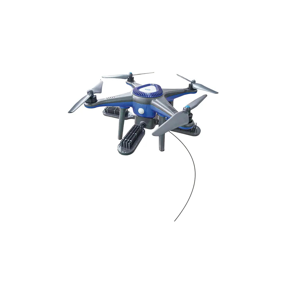 UNITED UAV UG6LS portable tethered drone full view – 1000W LED drone with built-in loudspeaker for party lights and emergency operations