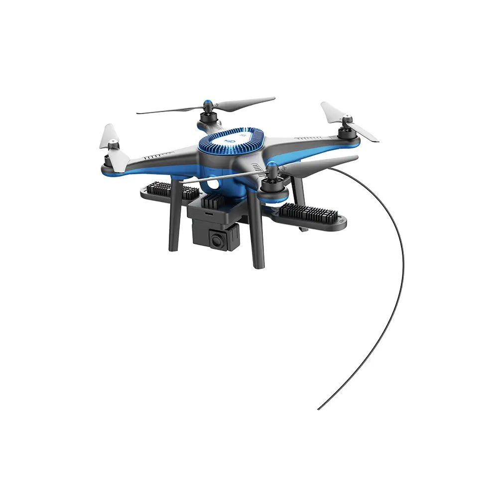 UNITED UAV UG6LVS portable tethered drone full view – 600W LED drone with HD camera and built-in loudspeaker for night surveillance and party lighting