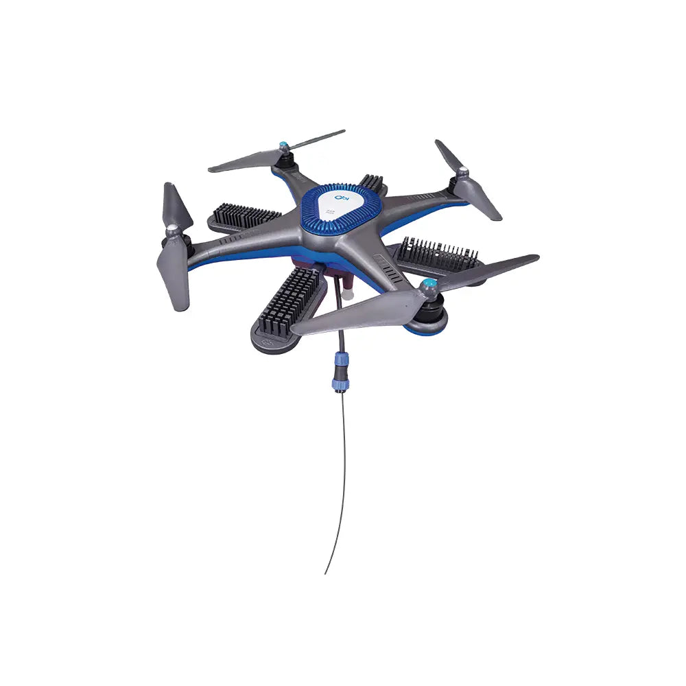 UNITED UAV UG7L portable tethered drone lighting system full view – 1000W LED drone lights at night for rescue and party events