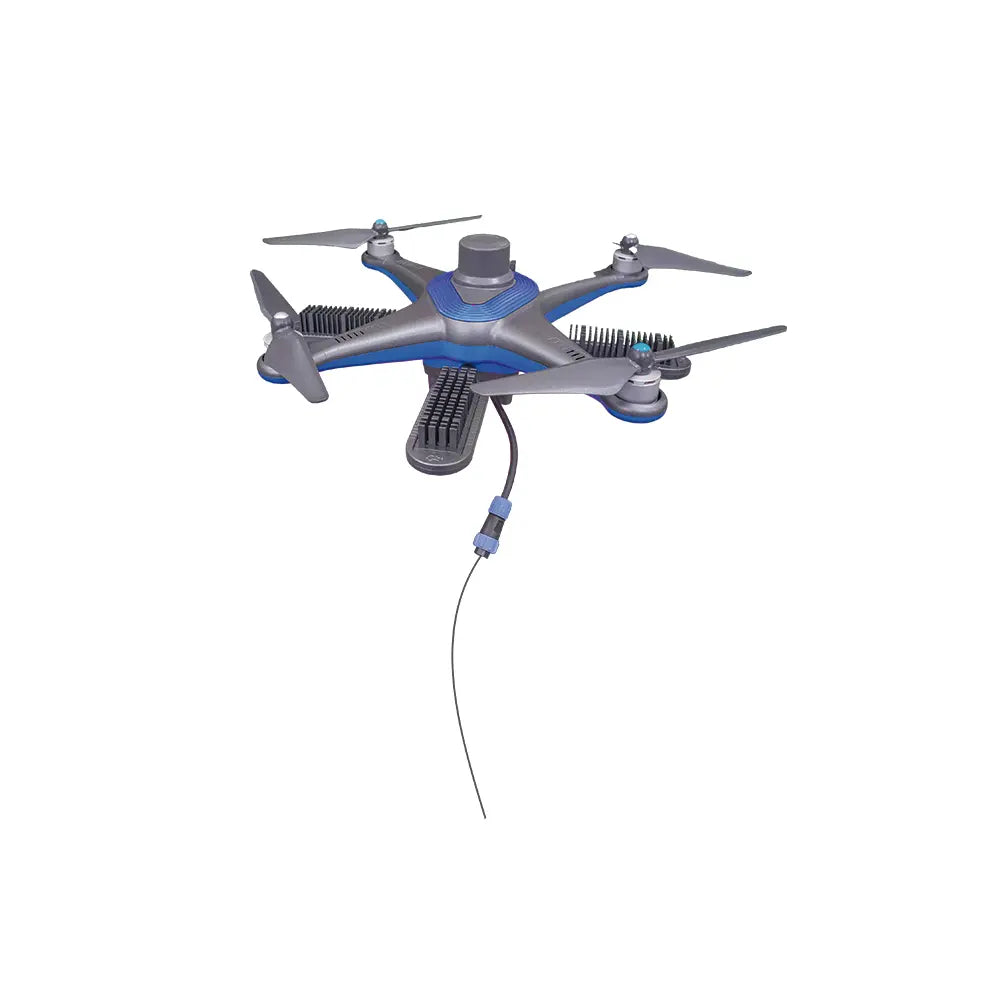 UNITED UAV UG7L- portable tethered drone full view – 1000W LED rescue drone with built-in speaker for emergency and dance party lighting