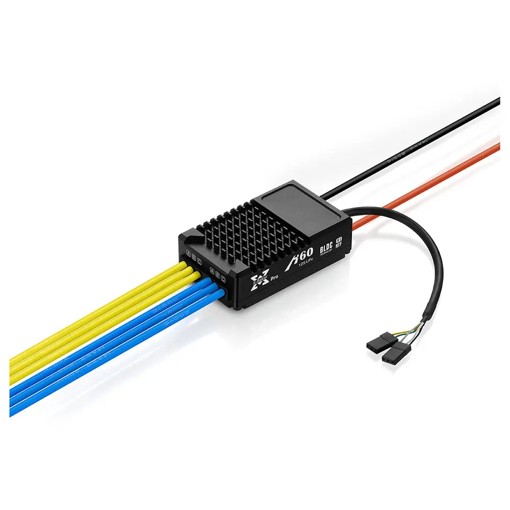 Front view of HOBBYWING XRotor H60A 14S 2-in-1 BLDC VTOL ESC