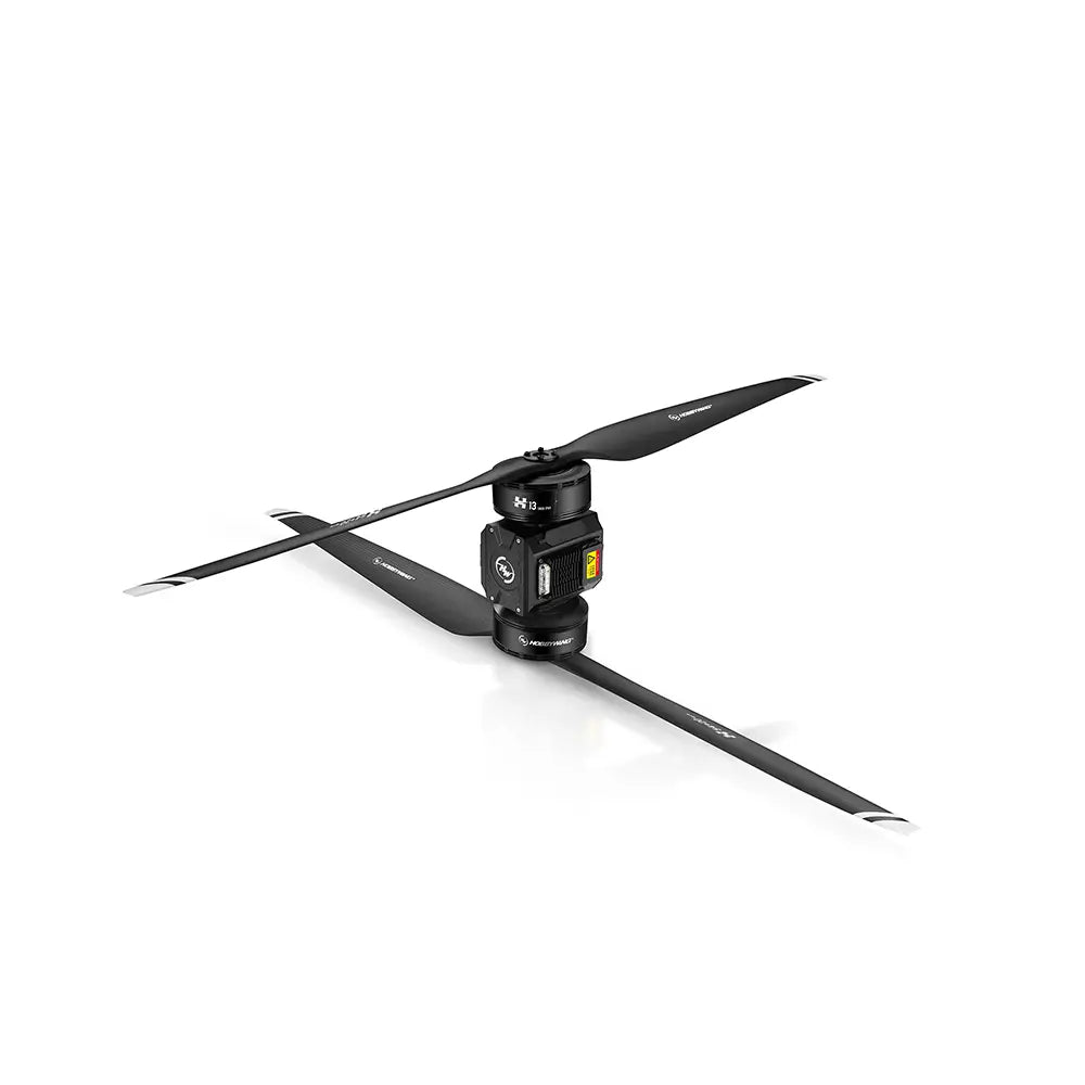 H13 coaxial drone motor side view showing motor and ESC integration