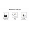  Enterprise MK15 HDMI Combo drone controller front view, professional drone control for industry drone controllers and enterprise UAV operations