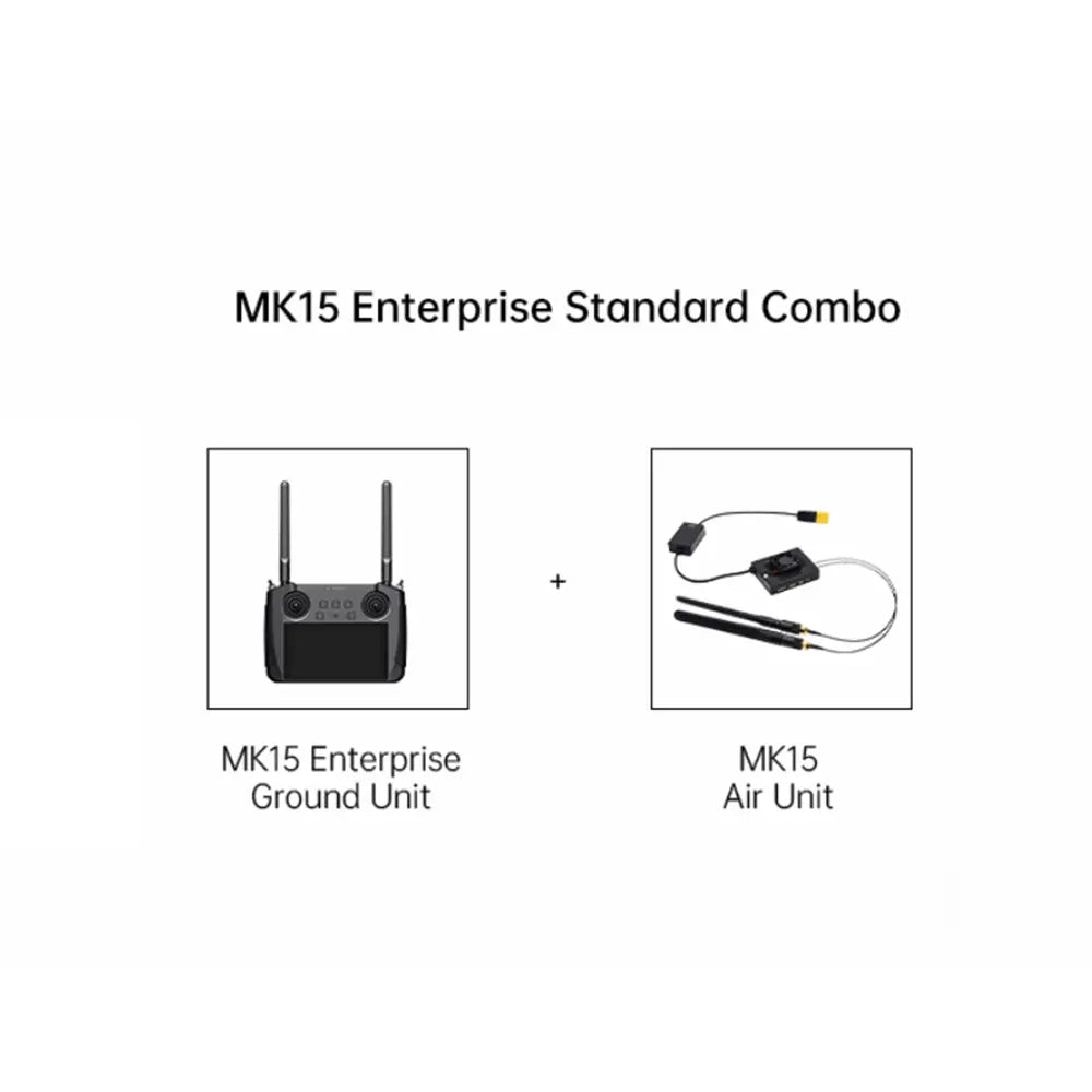 Enterprise MK15 Standard Combo drone controller front view, high-performance drone control for industry drone controllers and enterprise UAVs