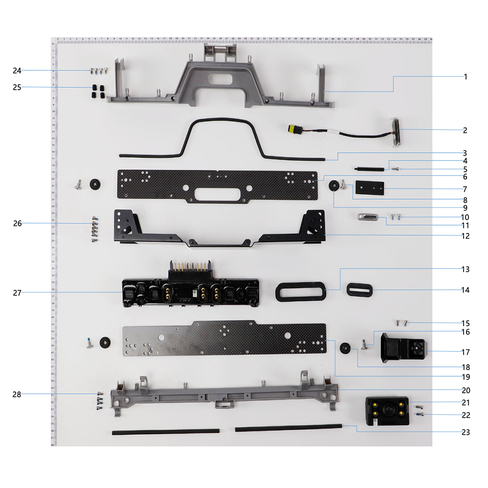 UNITED UAV DJI Agras T10 Rear Frame replacement parts and accessories