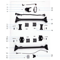 UNITED UAV DJI Agras T100 Landing Gear Assembly 2 parts accessories numbered diagram white background