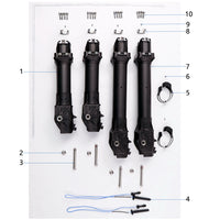 UNITED UAV DJI Agras T100 Large Aircraft Arm parts accessories numbered diagram white background