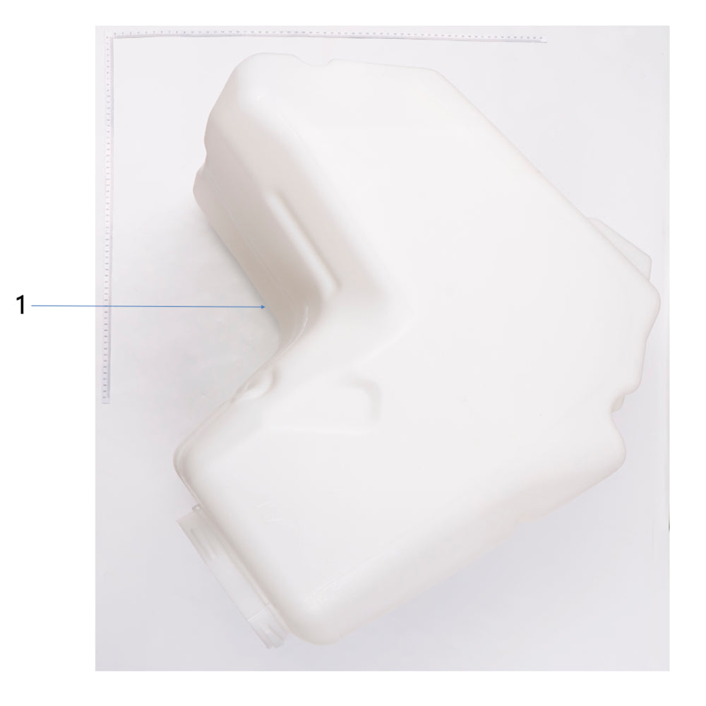 UNITED UAV DJI Agras T100 Water Tank Assembly 1 parts accessories numbered diagram white background