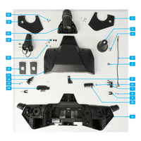 UNITED UAV DJI Agras T20 front frame parts accessories numbered diagram white background
