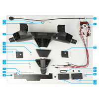 UNITED UAV DJI Agras T20 rear frame parts accessories numbered diagram white background