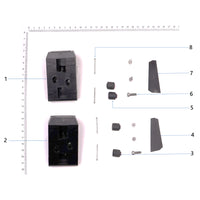 UNITED UAV DJI Agras T20P battery fixing piece parts and accessories on white background