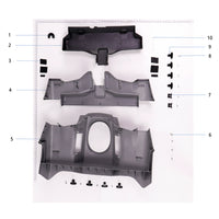 UNITED UAV DJI Agras T20P front shell parts and accessories on white background