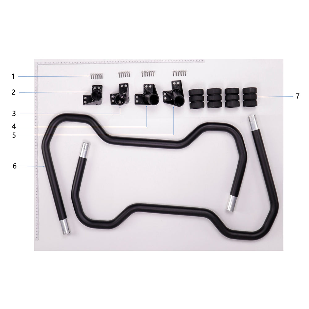 UNITED UAV DJI Agras T20P landing gear parts and accessories numbered diagram on white background