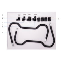 UNITED UAV DJI Agras T20P landing gear parts and accessories numbered diagram on white background