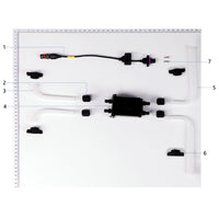 UNITED UAV DJI Agras T25 flow meter parts accessories numbered diagram white background