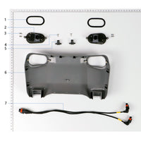 UNITED UAV DJI Agras T25 front shell parts accessories numbered diagram white background