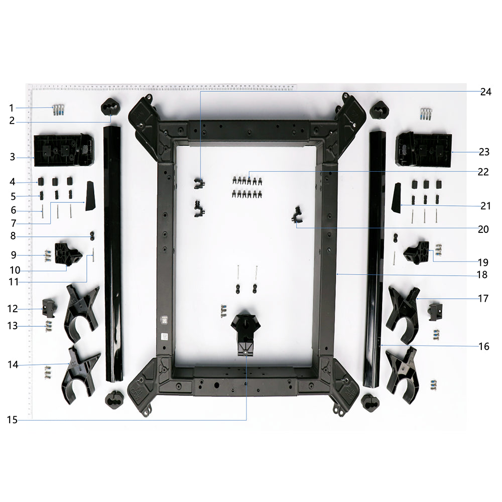UNITED UAV DJI Agras T25 middle frame parts accessories numbered diagram white background