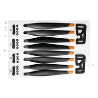 UNITED UAV DJI Agras T25 propeller parts accessories numbered diagram white background