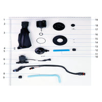 UNITED UAV DJI Agras T25 spray lance parts accessories numbered diagram white background