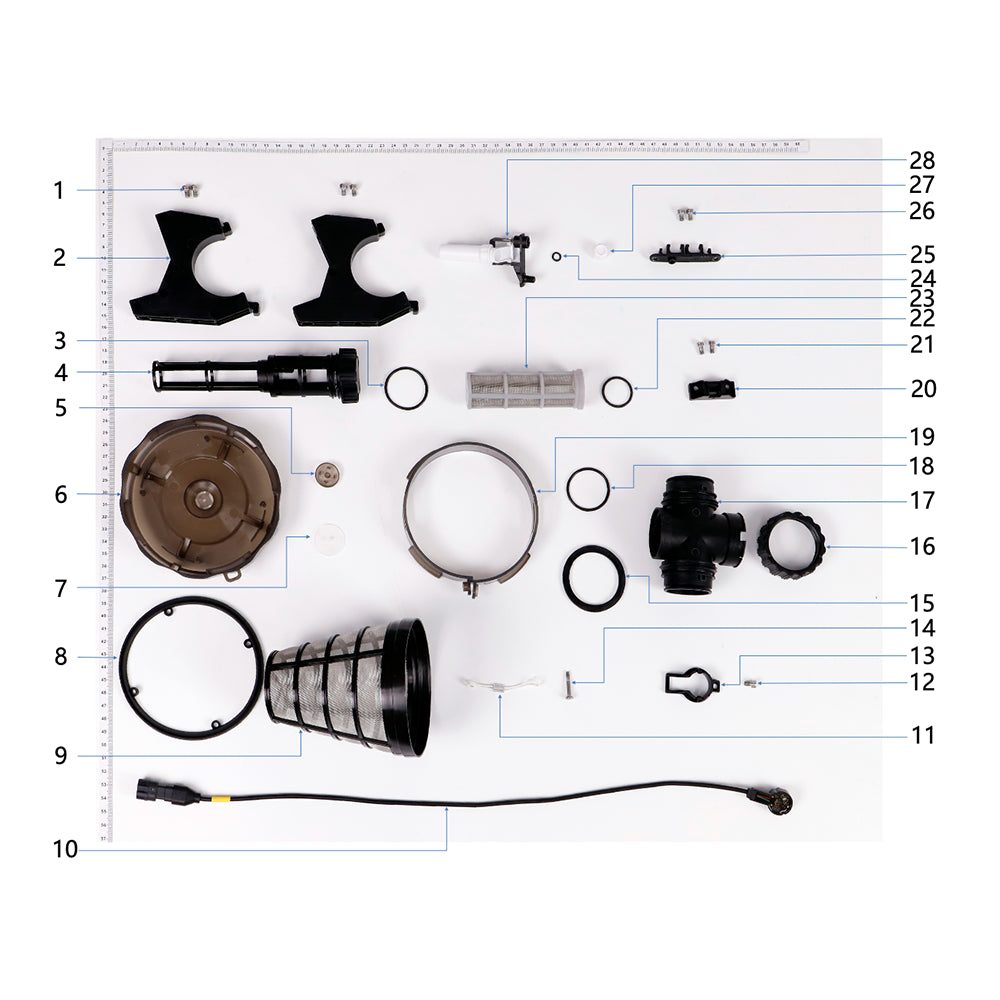 UNITED UAV DJI Agras T25 Tank 2 parts accessories numbered diagram white background