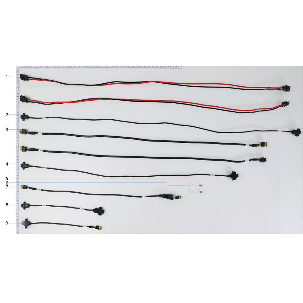 UNITED UAV DJI Agras T30 Cable parts accessories numbered diagram white background