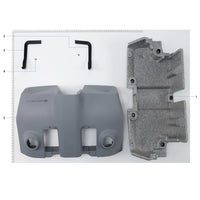 UNITED UAV DJI Agras T30 Front Shell parts accessories numbered diagram white background