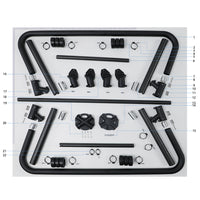 UNITED UAV DJI Agras T30 Landing Gear parts accessories numbered diagram white background