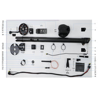UNITED UAV DJI Agras T30 M2 Aircraft Arm parts accessories numbered diagram white background
