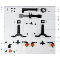 UNITED UAV DJI Agras T30 Orchard Branch Spray Package parts accessories numbered diagram white background