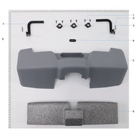 UNITED UAV DJI Agras T30 Rear Shell parts accessories numbered diagram white background