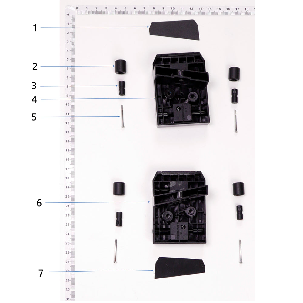 UNITED UAV DJI Agras T40 Battery Fixing Piece parts accessories numbered diagram white background