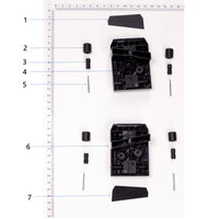 UNITED UAV DJI Agras T40 Battery Fixing Piece parts accessories numbered diagram white background