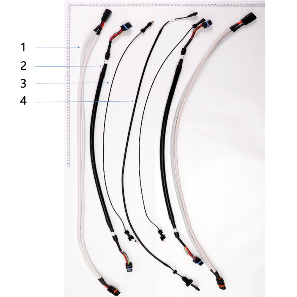 UNITED UAV DJI Agras T40 Cable parts accessories numbered diagram white background