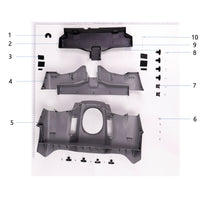 UNITED UAV DJI Agras T40 Front Shell parts accessories numbered diagram white background